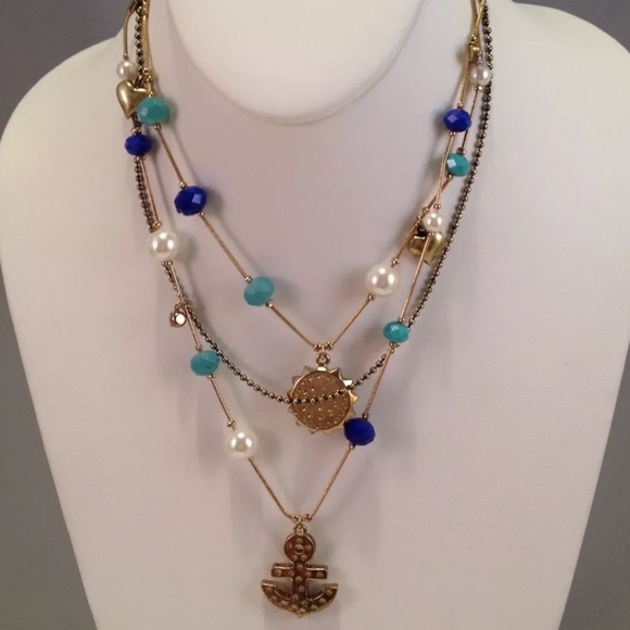 Betsey Johnson Anchor & Ship Illusion Necklace - Picture 5 of 5